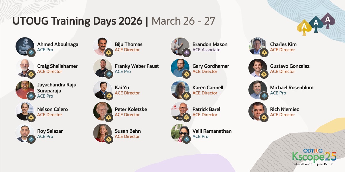 Oracle ACE Program tweet media