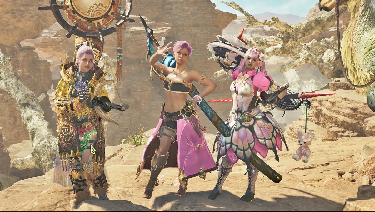 Mocopi_tea's tweet image. 久々のモンハンワイルズ🐱🦖
遊んでくれてありがとう⸜(*ˊᗜˋ*)⸝

#MHW 
#モンハンワイルズ