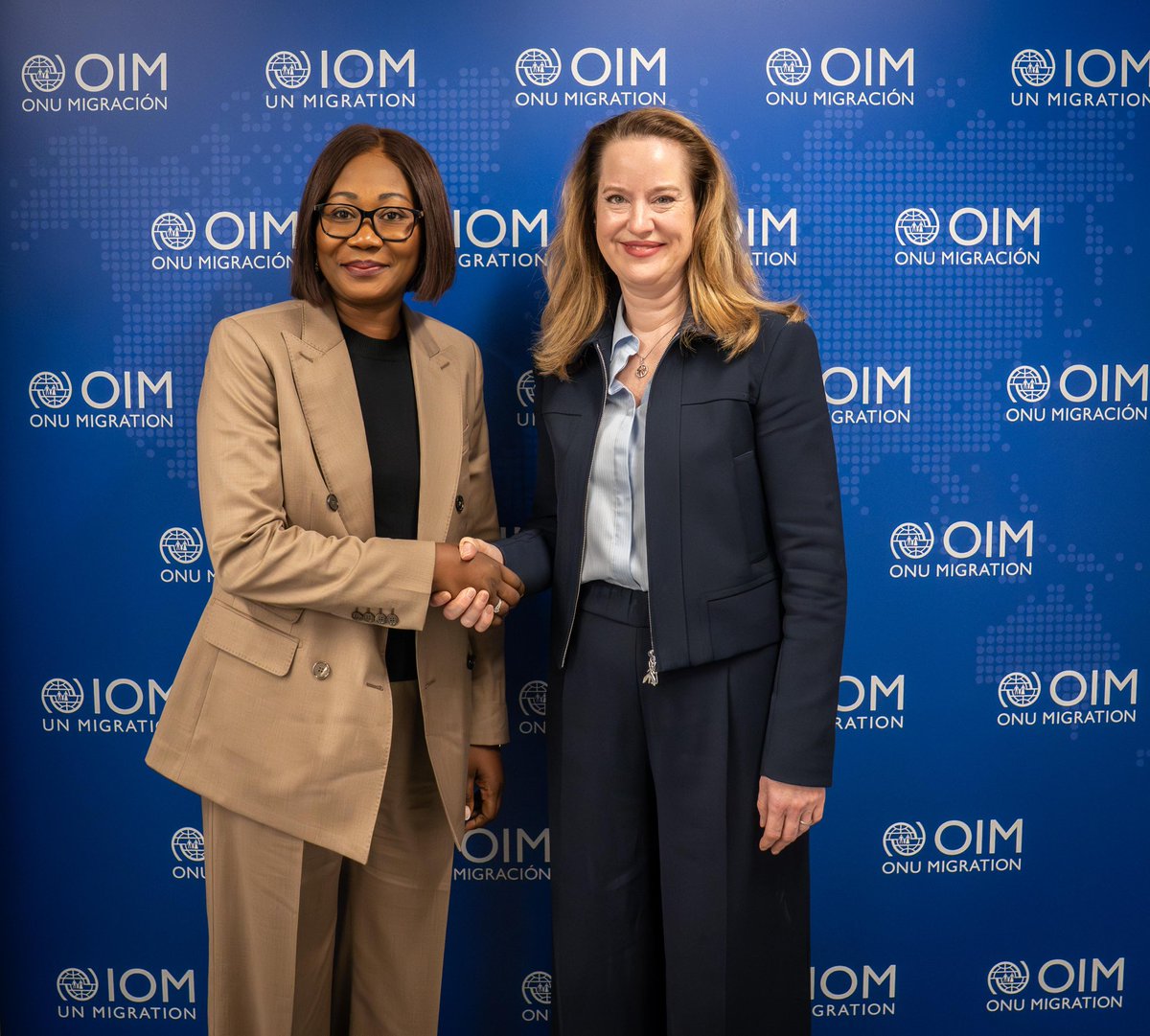IOMchief's tweet photo. Honored to meet Foreign Minister @SylvieBAIPO_RCA

We reaffirmed our shared commitment to support communities in the Central African Republic and strengthen safe, dignified pathways for people affected by crisis.

Our partnership remains essential to creating opportunity for all. https://t.co/V9aE3QheTh