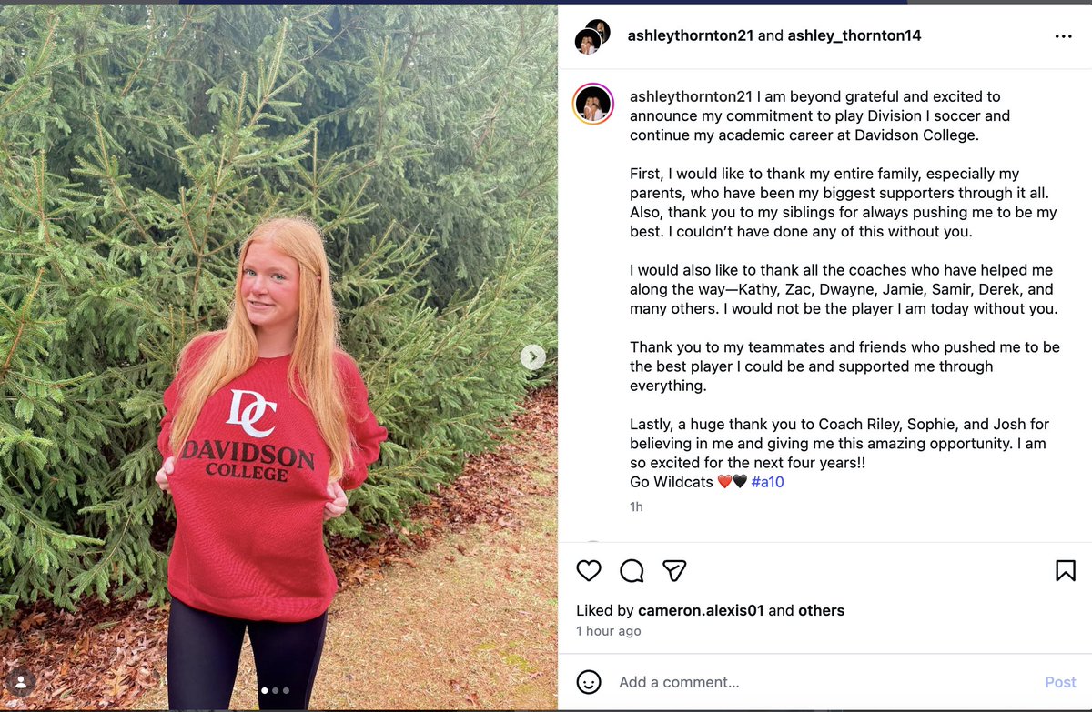 ImYouthSoccer's tweet photo. ❤️Congratulations to this 2027 player who has verbally committed to play college soccer!! #ECNL #D1 https://t.co/Qgd8PZNK3y