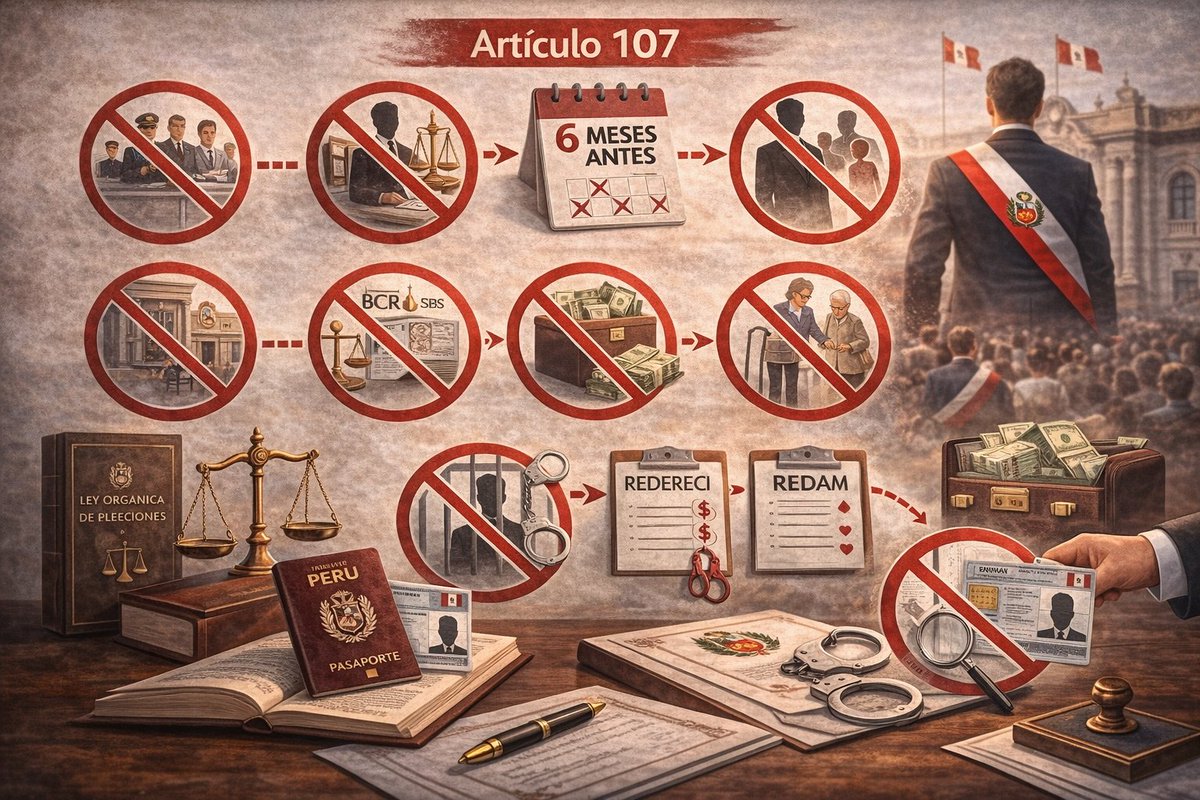 WillyRamirezLAW's tweet photo. 🗳️ Art. 107 #LOE: establece #impedimentos para postular a la #Presidencia. #NeutralidadEstatal, #LuchaContraLaCorrupción e #IntegridadDemocrática son principios clave de esta regulación.
.
@JNE_Peru @ONPE_oficial @ReniecPeru @UNIORE @unioreobserva @Agencia_Andina @willy750729 https://t.co/QM16eIni5l