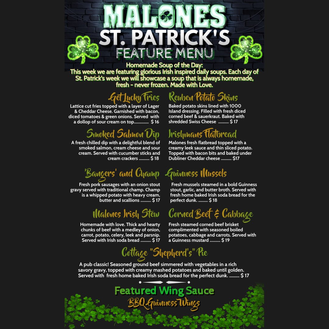 Malone's Pint House tweet media