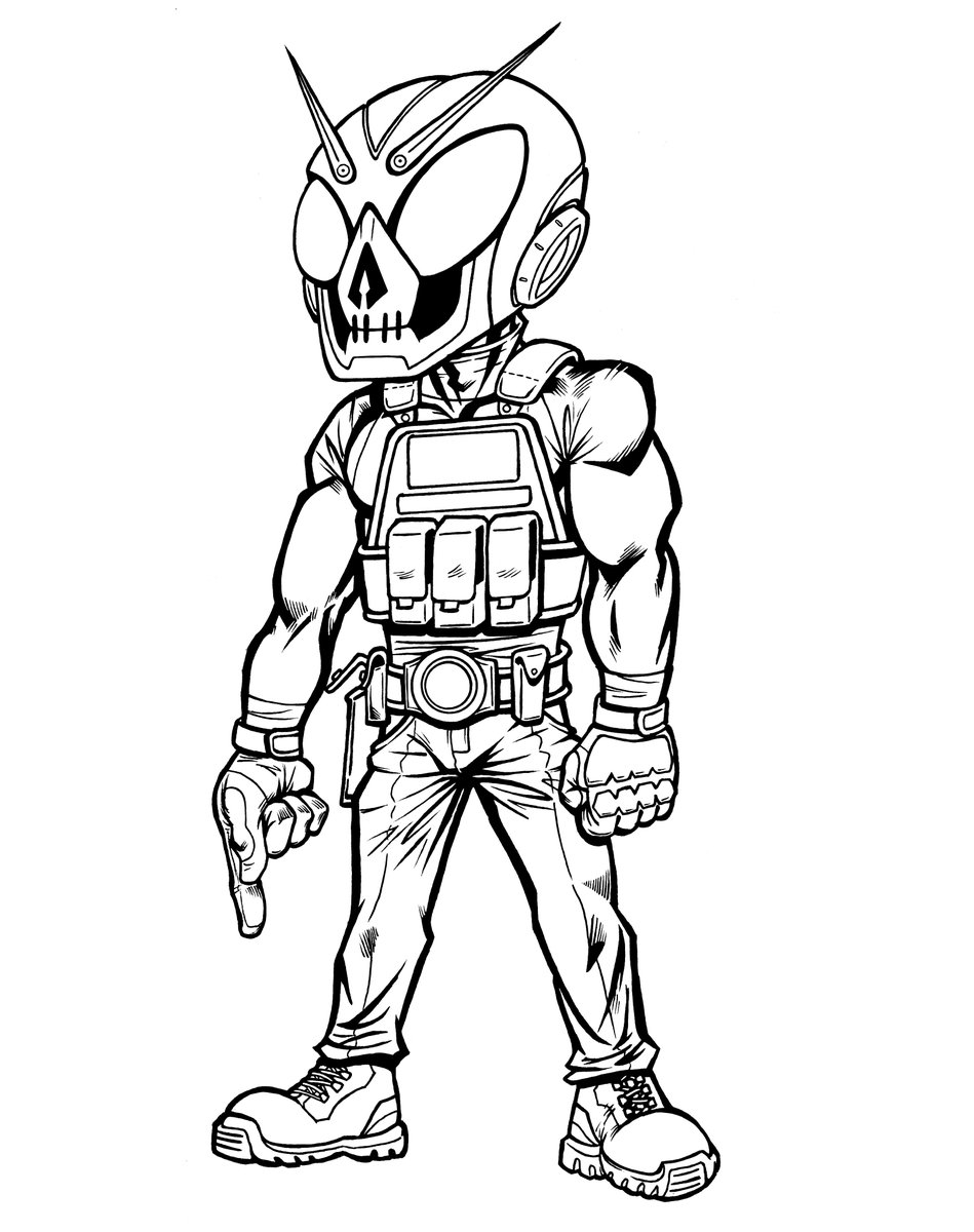 Mickezilla's tweet image. Line art → flats → inks. Designing a FLIES Officer from CrossoverWorld. Surveillance. Enforcement. Swarm tactics.  More from this world is coming soon.  #CrossoverWorld #Mickezilla #CharacterDesign #ComicArt #TheodysseyComics