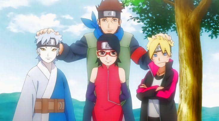 Why do people always use the wrong scene when it comes to team Konohamaru's photoshoot their actual team photo is literally RIGHT THERE!!!!! on THE SAME EPISODE!!!!!!! 😭