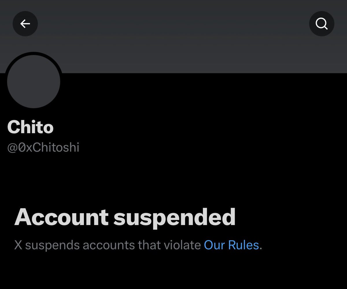 JojiXBT's tweet photo. @0xChitoshi, an incredible human on X has been suspended.

WTF! @elonmusk free speech!?

Fix it!
@nikitabier
@X 
@Support 
@WestonLeabo 
@grok
@gork

🤯 Once suspended, there's no Proper way to get it Unsuspended and the X team Never responds to appeals of many or it's too slow. https://t.co/fnEi5C0bg6