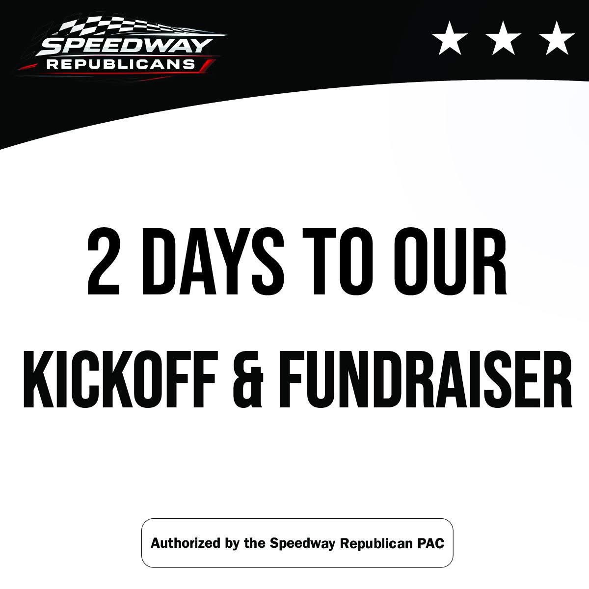 Only 2 days until our Kickoff &amp; Fundraiser!! Looking forward to hearing from Speaker Todd Huston &amp; <a href="/PhilipMFoust/">Philip Foust for Marion County Prosecutor</a>! Spots still available!