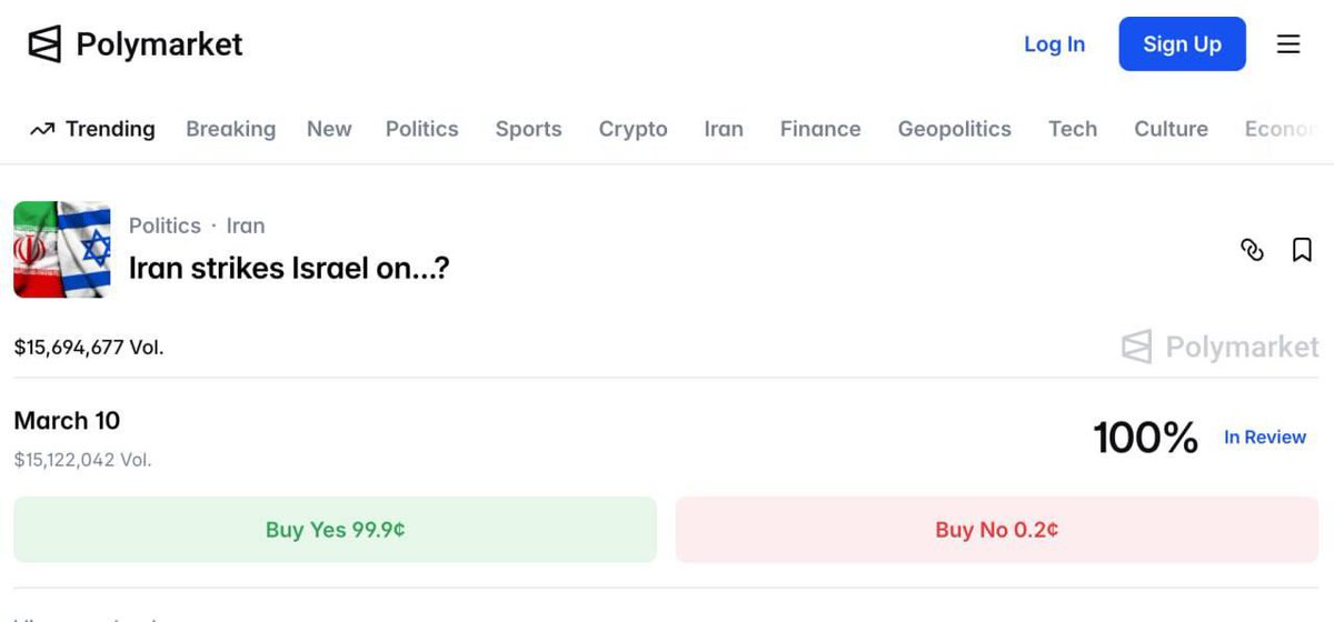 Bettors on Polymarket have allegedly threatened to kill a journalist over a bet involving an Iranian missile.

Emanuel Fabian, a journalist for The Times of Israel, reported receiving threats from bettors who had wagered around $14 million that an Iranian missile would not fall