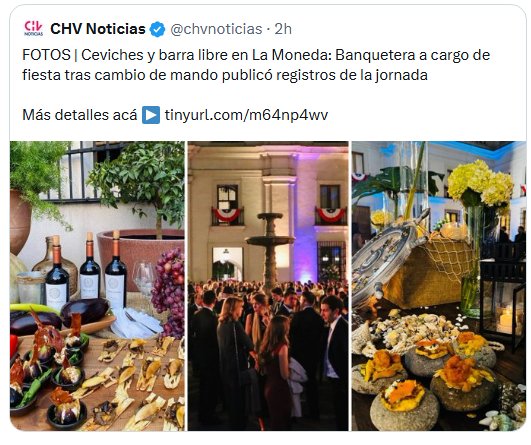 Las fotos borradas del millonario banquete de Kast en La Moneda.
