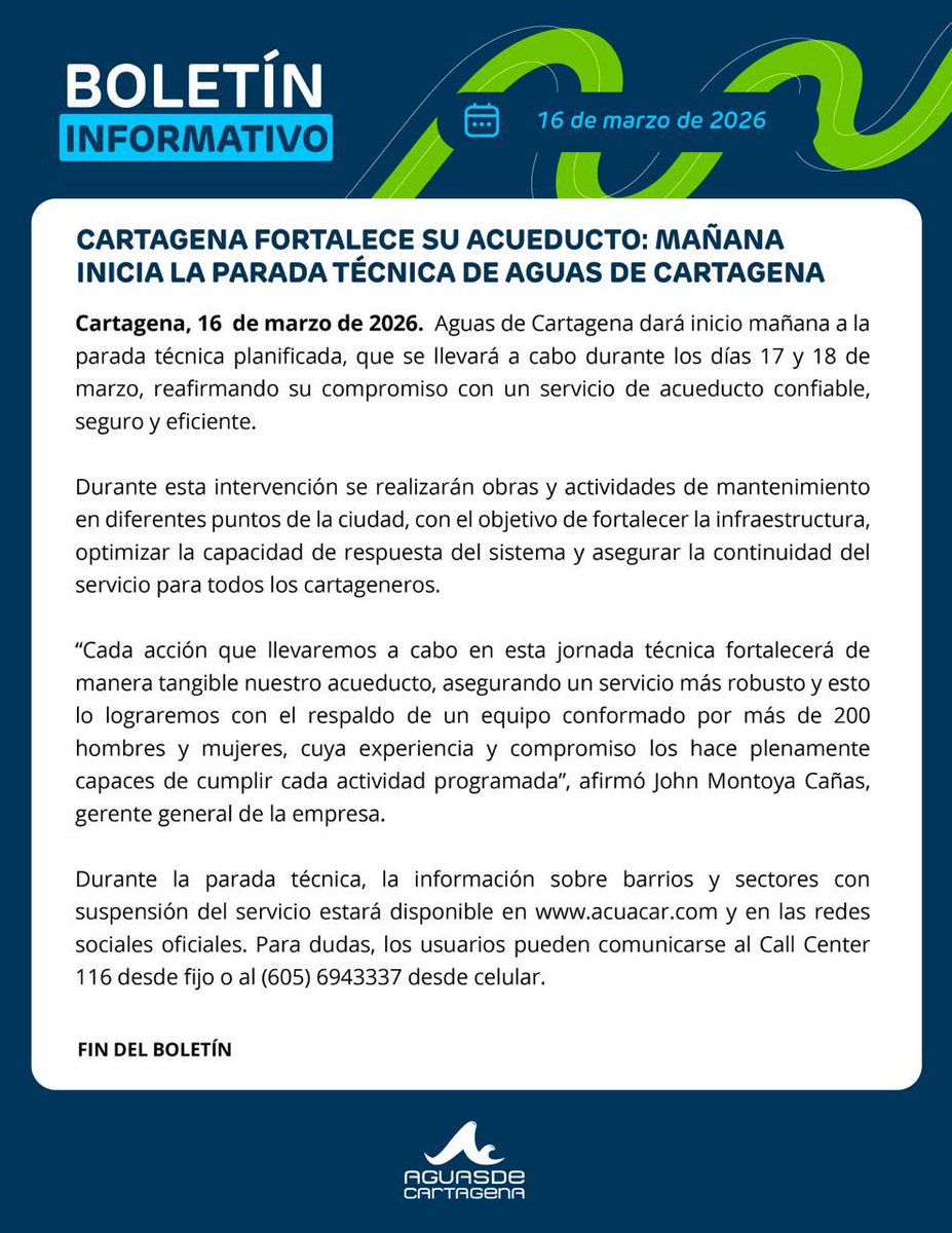 Aguas de Cartagena tweet media