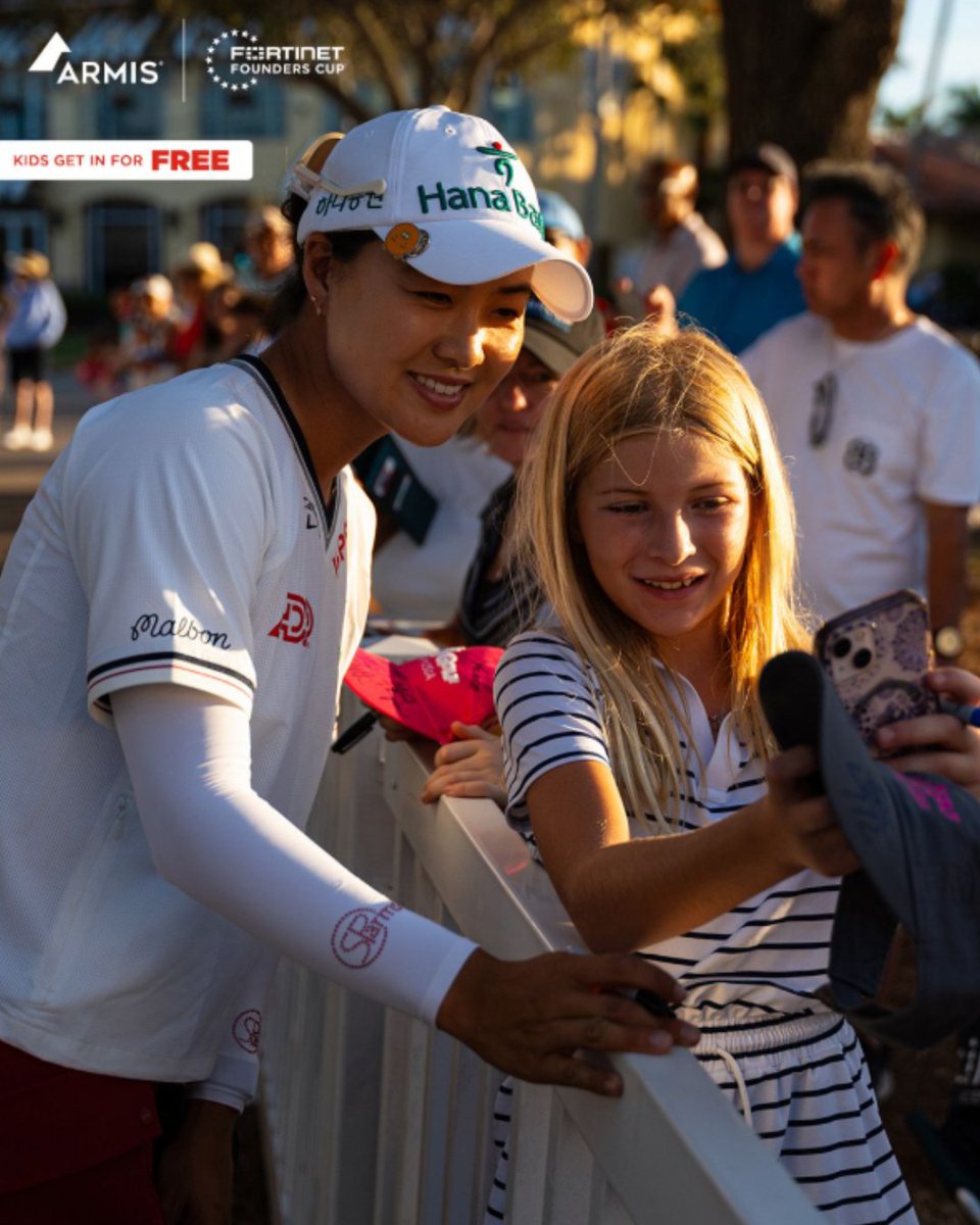 HaasiniKollu's tweet photo. Exciting news! ⛳🎉

Kids 17 and under receive FREE admission to the Fortinet Founders Cup! 🎟️🧸

📅 March 19–22, 2026
📍 Sharon Heights Golf &amp; Country Club
📍 Menlo Park, California 🌴☀️

It’s going to be four amazing days of world-class golf, family fun, and great energy! ⛳🔥 https://t.co/mQkj0eKRES