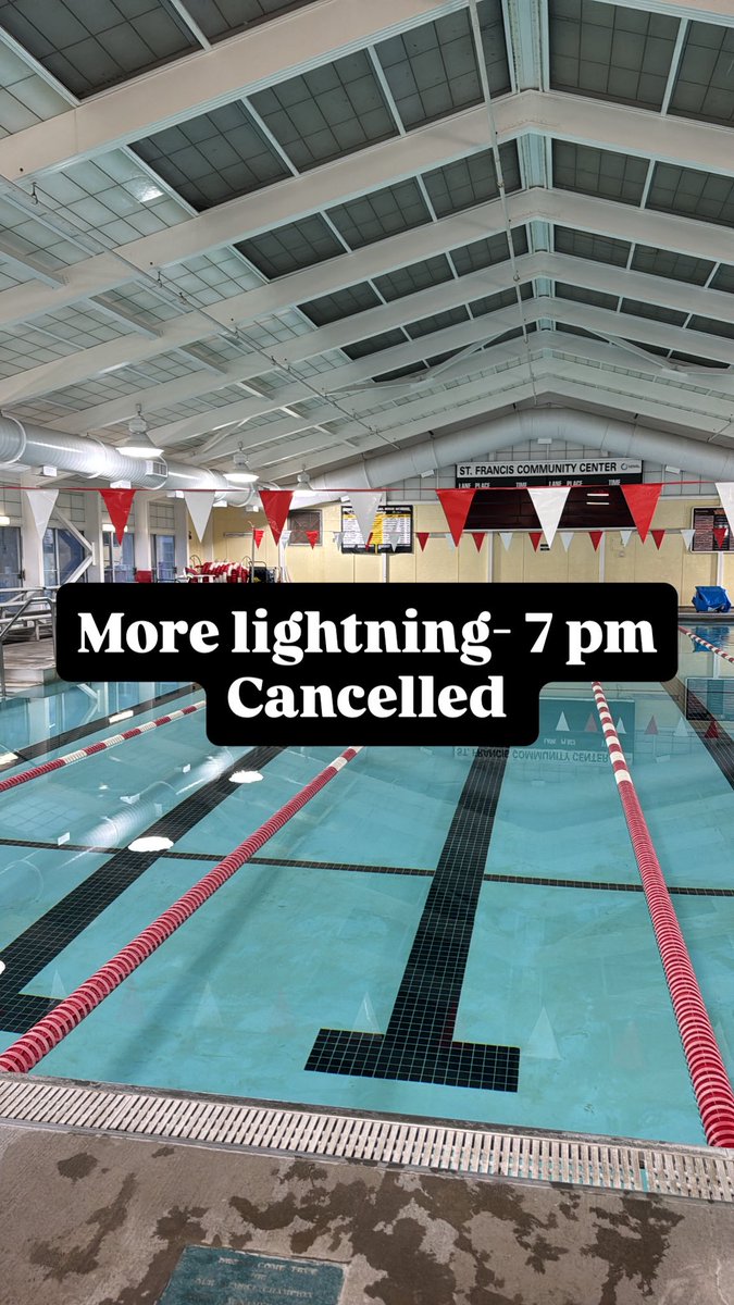 7 pm clinic cancelled- more lightning