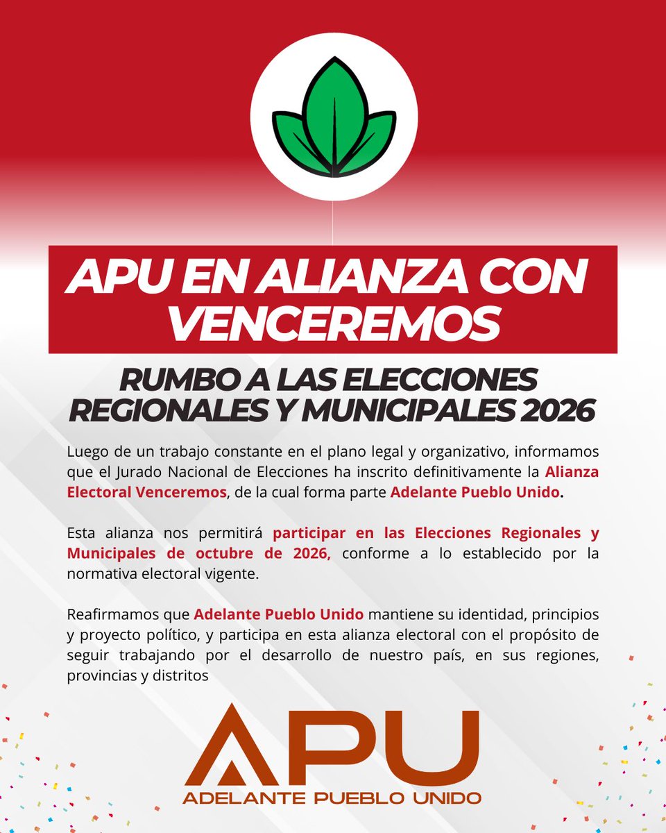 Adelante Pueblo Unido tweet media