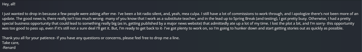 Renard, the most tired writer tweet media