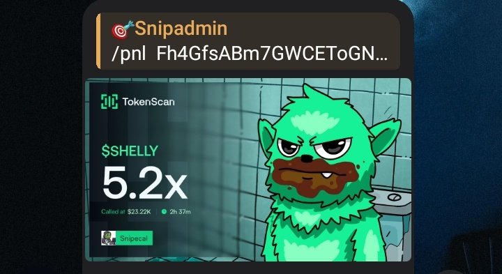 snipecal's tweet photo. Sorry if you missed this 
$SHELLY Just did an 
 ACCURATE 5x🎯
We really pumped it!! 
Some caught it early.
Most are still coping.

Dropped in my TG first → https://t.co/NFn0DwYGE4 

You’re either inside or outside. Choose fast. https://t.co/bIASbGjZgK