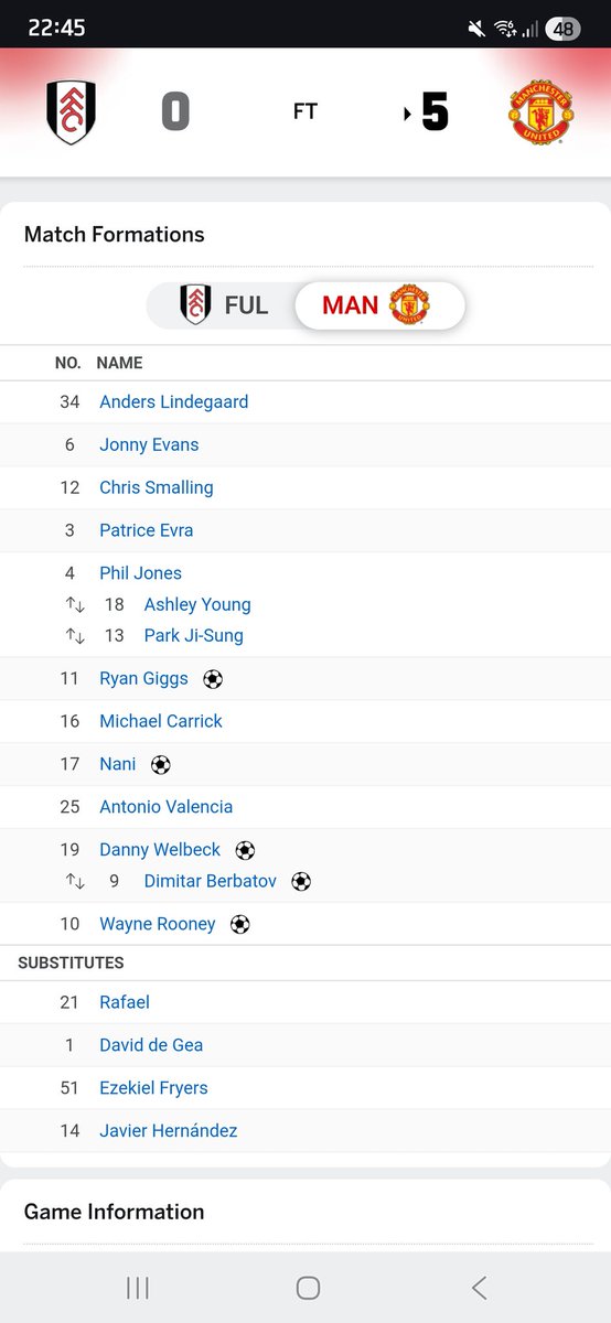 BigSamSZN's tweet photo. Hi @_ROMemorabilia_  do you authenticate signed football shirts and offer rough valuations?
I have a Man United shirt signed by the squad from this match, including Sir Alex Ferguson. It includes all players from the squad list except Lindegaard and Fryers. https://t.co/2LY1uo76QY