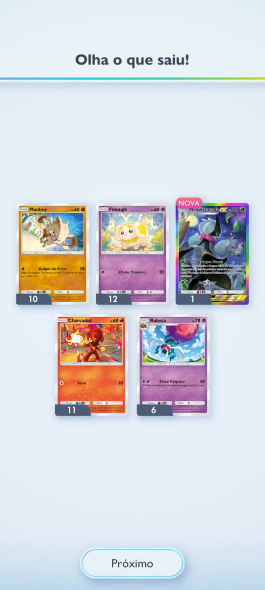 🫡 Tirei uma Rainbow depois de sei lá quanto tempo, depois que liberou a troca duas estrelas, não tiro mais nada nos pacote diários, faziam literalmente 2 meses que eu não tirava nada no pacote diário. Está assim para vocês tbm? Super difícil vir algo?

#PokemonTCGPocket