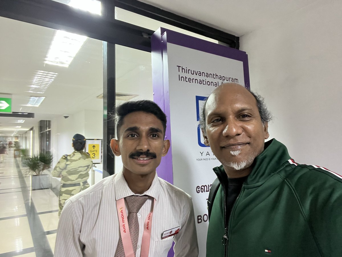 DigitalMrktn's tweet photo. @airindia Exceptionally amazing service by the on-ground team, especially - Akash today morning for the AI830 morning flight to Del from TRV .. https://t.co/zmZf9touYR