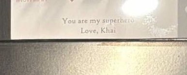 “You are my superhero.. Love, Khai” — Spotted on Zayn’s recent IG story! 🥹🩷