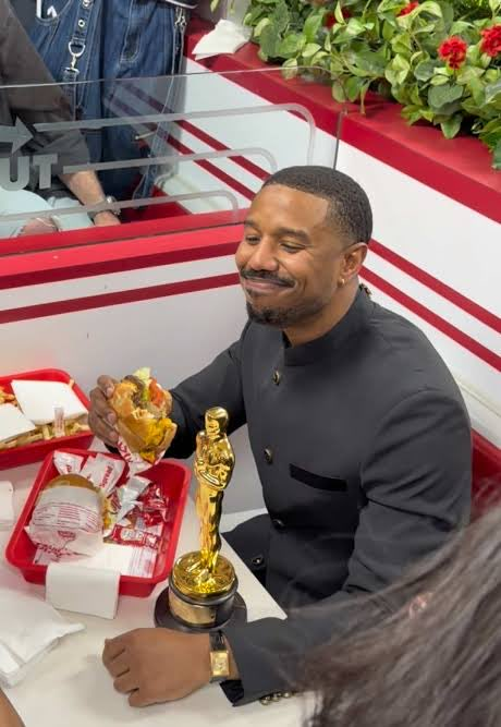 AwardsWatchErik's tweet image. Oscar winners and In-N-Out is one of my favorite traditions