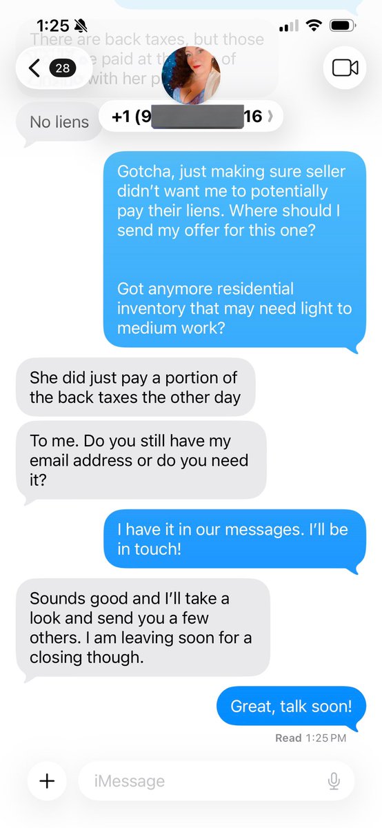 StlFlippers's tweet photo. In this screenshot I followed up with an agent and got them to send me their email so I can submit an offer. 

This is part of the Agent Outreach system I use to find and lock up deals directly from the MLS.

No paid leads. No big team. Just consistent outreach and offers. https://t.co/Hq2fL3Aabo