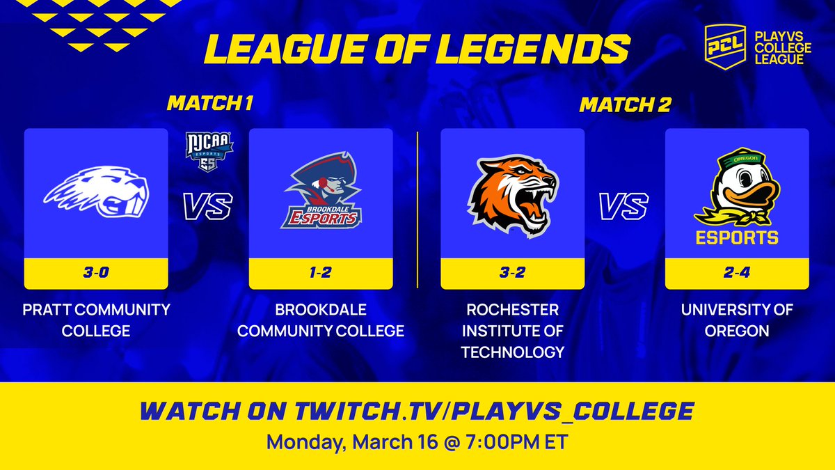 PlayVS College League tweet media