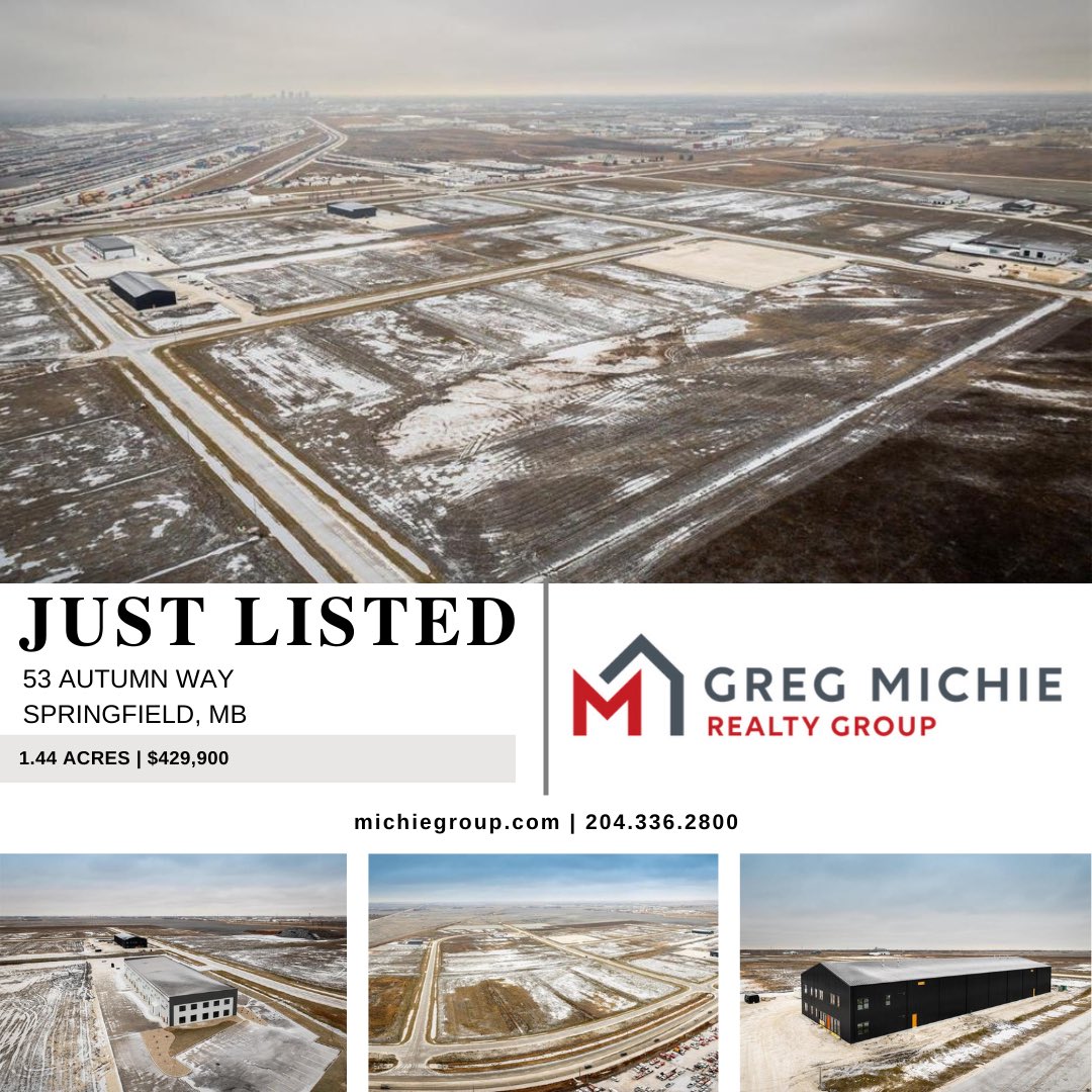 GregMichieTeam's tweet photo. ‼️JUST LISTED‼️ 

Plessis Commercial Centre is a new commercial project by Waterside Development consisting of over 80 lots for sale in a range of sizes and configurations to suit your business needs.

🌎 https://t.co/jhMMQhwinl
☎️ 204.336.2800
📧 info@gregmichie.com https://t.co/ugp15oaHOM