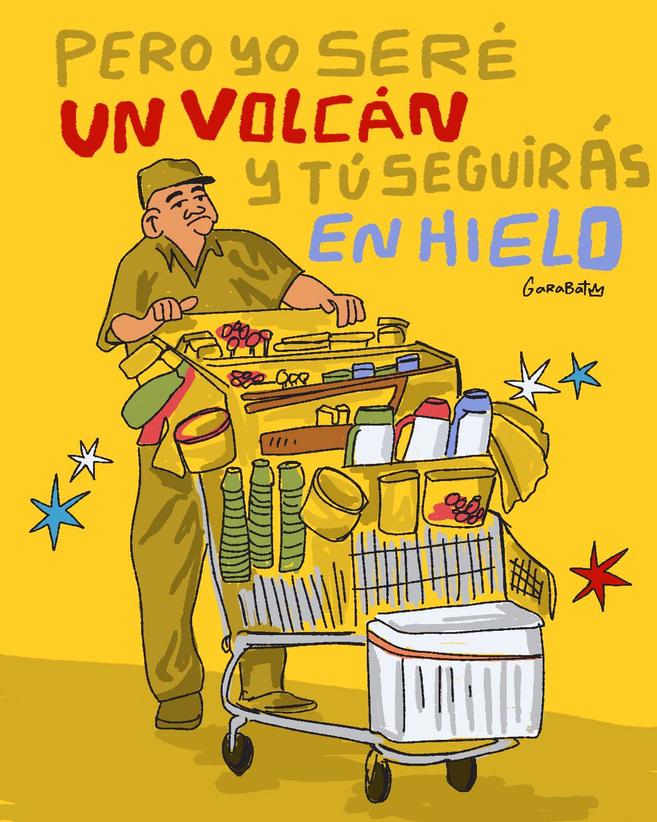 Pero yo seré un 🌋 y tú seguirás en hielo