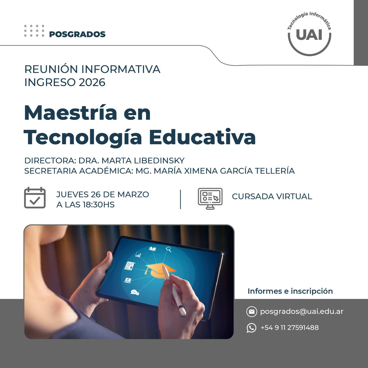 en_uai's tweet photo. Inscripción a la charla informativa en: https://t.co/itjS7f7AKG https://t.co/oq8wzI0LiT