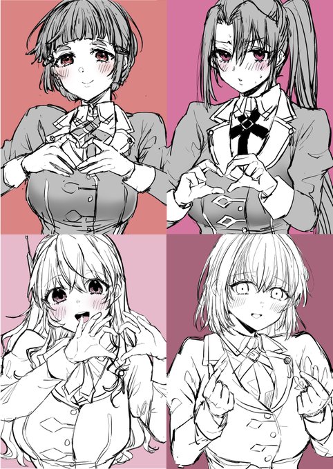 描こうと思ったまま放置してた妙高姉妹(3年前の絵 