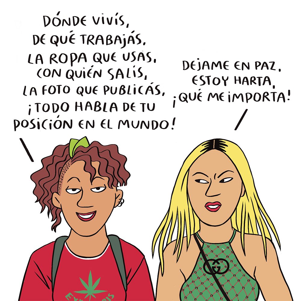 Yaconic's tweet photo. "Hasta subir una foto con tu abuela o de tu plato de comida es político". La contundencia de @maitenaburunda sigue siendo necesaria para entender que lo cotidiano es nuestra trinchera más importante. Una cronista imprescindible de nuestra realidad. 🇦🇷🎨 #Maitena #Yaconic https://t.co/z0jxXzpPZo