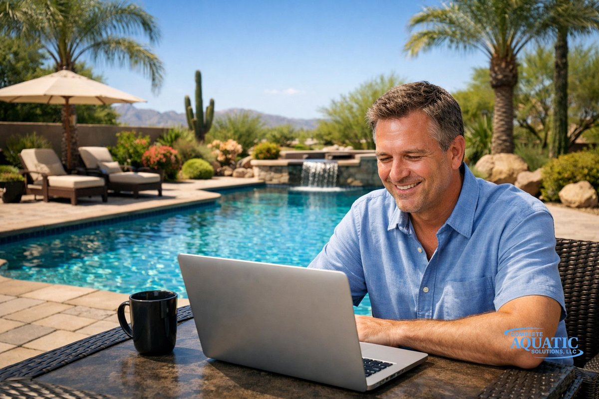 Caspoolcare's tweet photo. Got a repair quote that seems high? ๐คจ Don't get 'soaked'! At Complete Aquatic Solutions, we offer Virtual Second Opinions to verify what's needed. Save money & get peace of mind today. ๐ป Check it out: https://t.co/VYqf2stwqL #PoolRepair #SaveMoney #EastValley https://t.co/un99PSWprF
