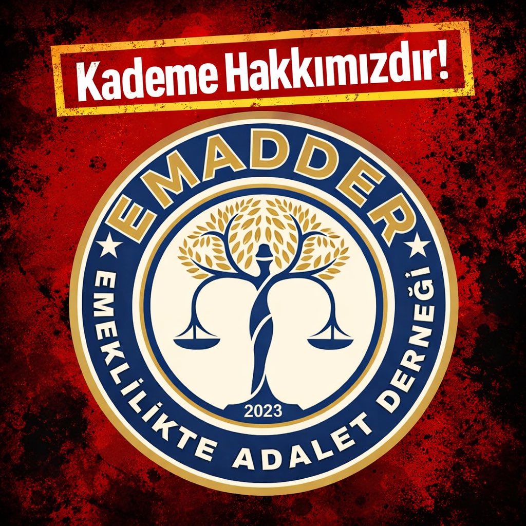 <a href="/HavvaYAMAN73090/">Havva YAMAN</a> <a href="/baki1alagoz/">M. BAKİ ALAGÖZ</a> <a href="/mesutyar/">Mesut Yar</a> <a href="/EmadDernegi/">EMEKLİLİKTE ADALET DERNEĞİ ⚖️</a> KADEMELİ EMEKLİLİK ANAYASAL HAK EŞİTLİK ADALET KARDEŞLİK BİRLİK SAĞLAYACAK SİSTEMDİR YASALAŞMALI 
<a href="/EmadDernegi/">EMEKLİLİKTE ADALET DERNEĞİ ⚖️</a>
#KademeYükDeğilHak