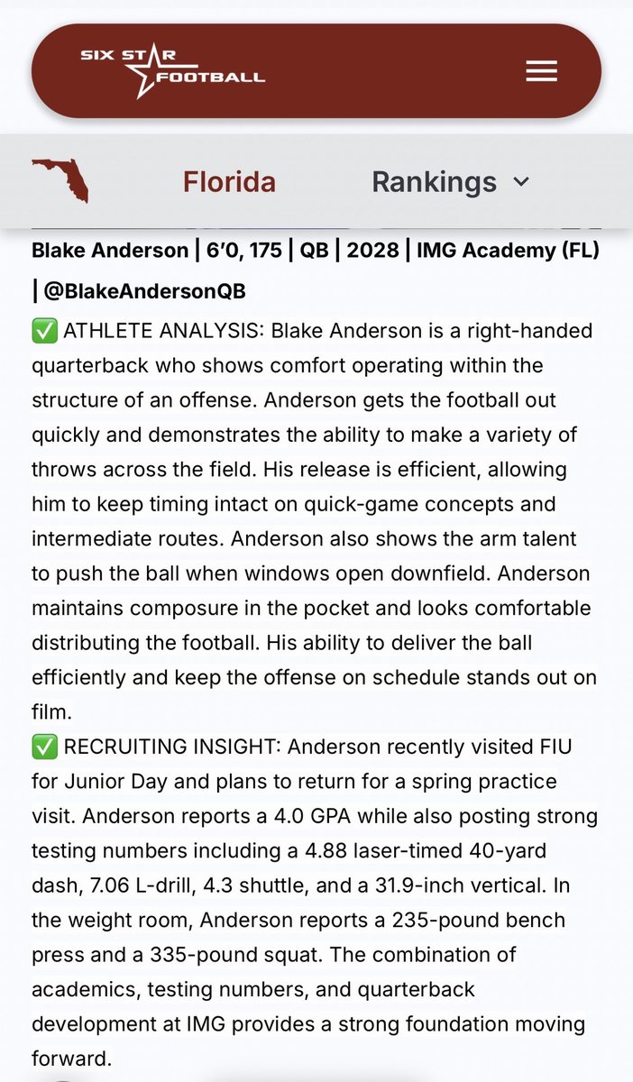 Blake Anderson 2028 tweet media