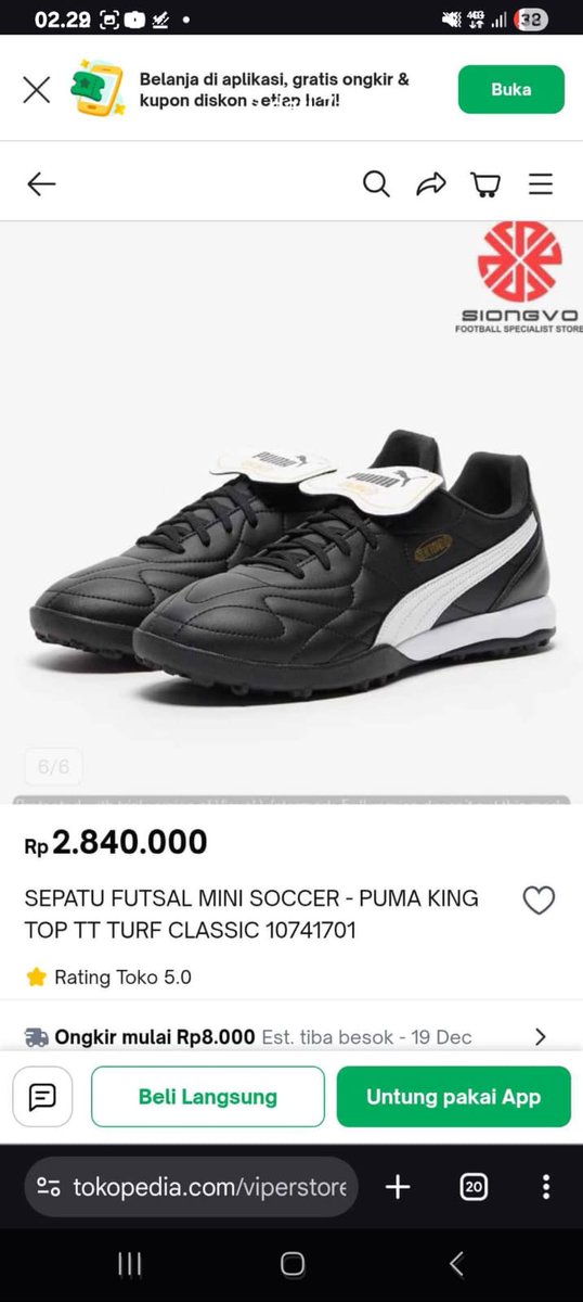 haeyyooo_'s tweet photo. WTS Sepatu Puma King Classic Original Kamboja
Ukuran EU 42.5 / UK 8.5 / US 9.5

Kondisi masih sangat bagus dan terawat, tidak terlalu sering dipakai.
Upper masih rapi, sol masih tebal dan nyaman dipakai main.
100% Original.

Harga 700 (nego tipis)

#wts #wtb #BandungFootball https://t.co/Y1Wos1l0Oi