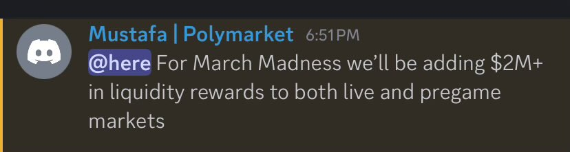 player1's tweet photo. I'm gonna lose so much marketmaking college basketball this month https://t.co/wO3iiQT8qs