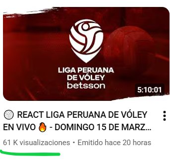v_alezia's tweet photo. El fin de semana, diferentes canales en YT tuvieron reacción a los partidos de la LPV.
Ayer, p. ej. "La Cátedra Deportes" dio batalla con buenos números:  46K de promedio (superando la reacción de "A Presión" con 36K). 👀
El top fue Latina D. con 61K.👈
#ligaperuanadevóley 📈🏐 https://t.co/RdjIbWal5Z