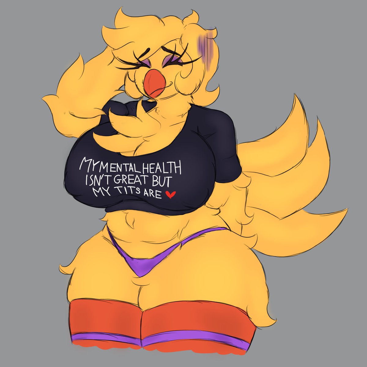 9soul5's tweet image. A really fitting shirt
#Frennisnightclub #fapnightsatfrennis #fivenightsinanime #fnia #chica