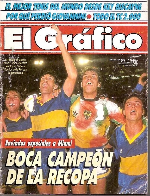 marto_m3's tweet photo. Hoy hace 36 años (17/03/1990) 🇦🇷#BOCA ganaba la 🏆#RecopaSudamericana1990 al Ganar 1-0 (38´Latorre) vs 🇨🇴ATLETICO NACIONAL en Miami.
Fue la 🏆5° copa Internac. de 18 y el titulo ⭐️40 de 74. / DT= Carlos Aimar. / #MartoCopaInt #Recopa
🎥= https://t.co/7mavzfWbpc https://t.co/HCN3eZhu8J
