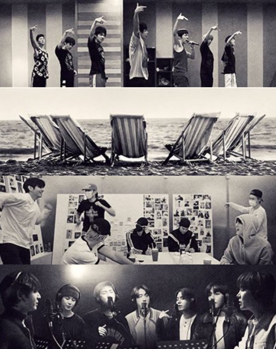 stayalivejksg's tweet photo. LA PRIMERA FOTO SON LOS TANNIES CHIQUITOS 😭😭😭😭😭😭😭😭😭 LAS FOTOS DE CUANDO SE FUERON A LA PLAYA, EL PROCESO DEL ALBUM (TIENEN TODAS SUS ERAS PEGADAS A LA PIZARRA AHHHH) Y LUEGO ESTÁN GRABANDO LAS CANCIONES DEL ALBUM DEL AÑO "ARIRANG" ESTOY PROCESANDO, BTS IS COMING!!!!!! https://t.co/Ko9qBW7zD0