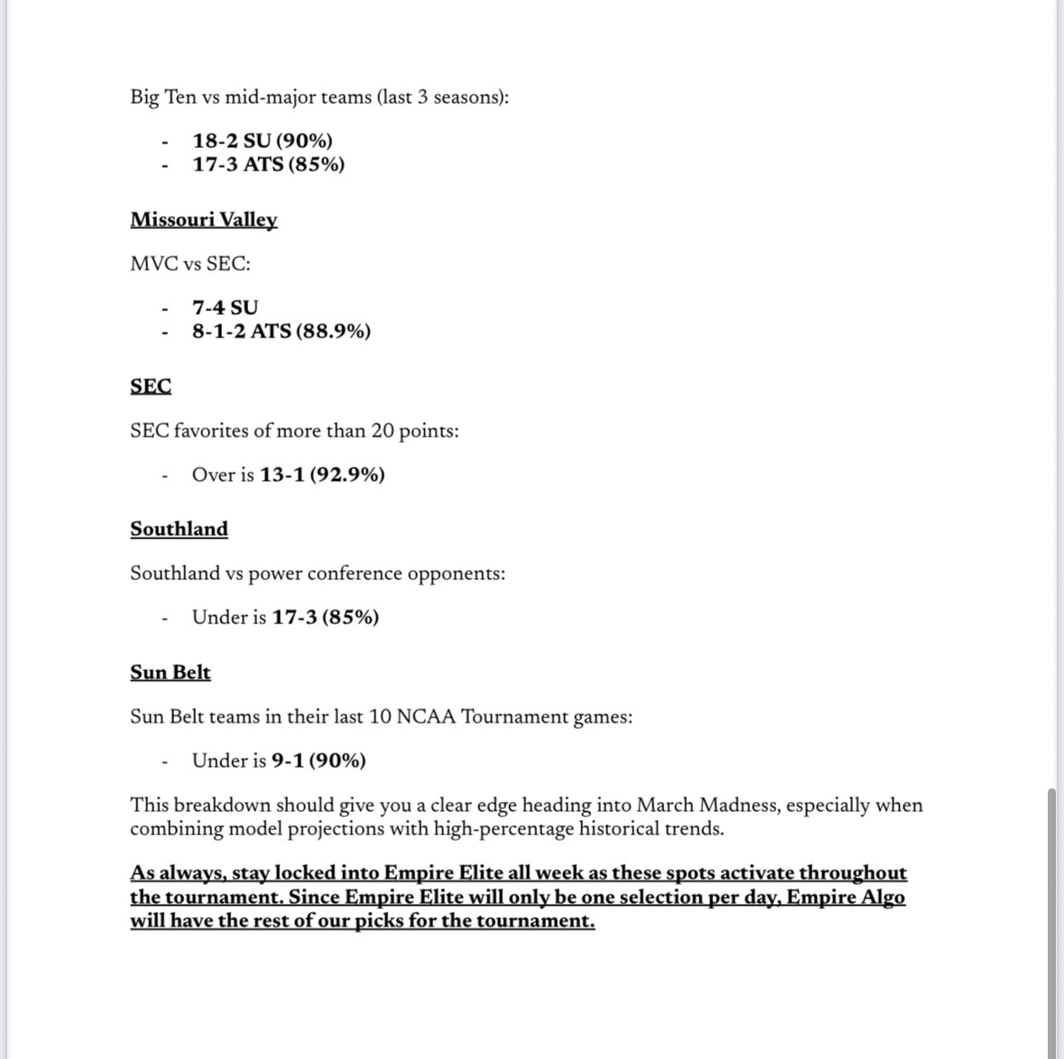 Empire Elite Picks tweet media