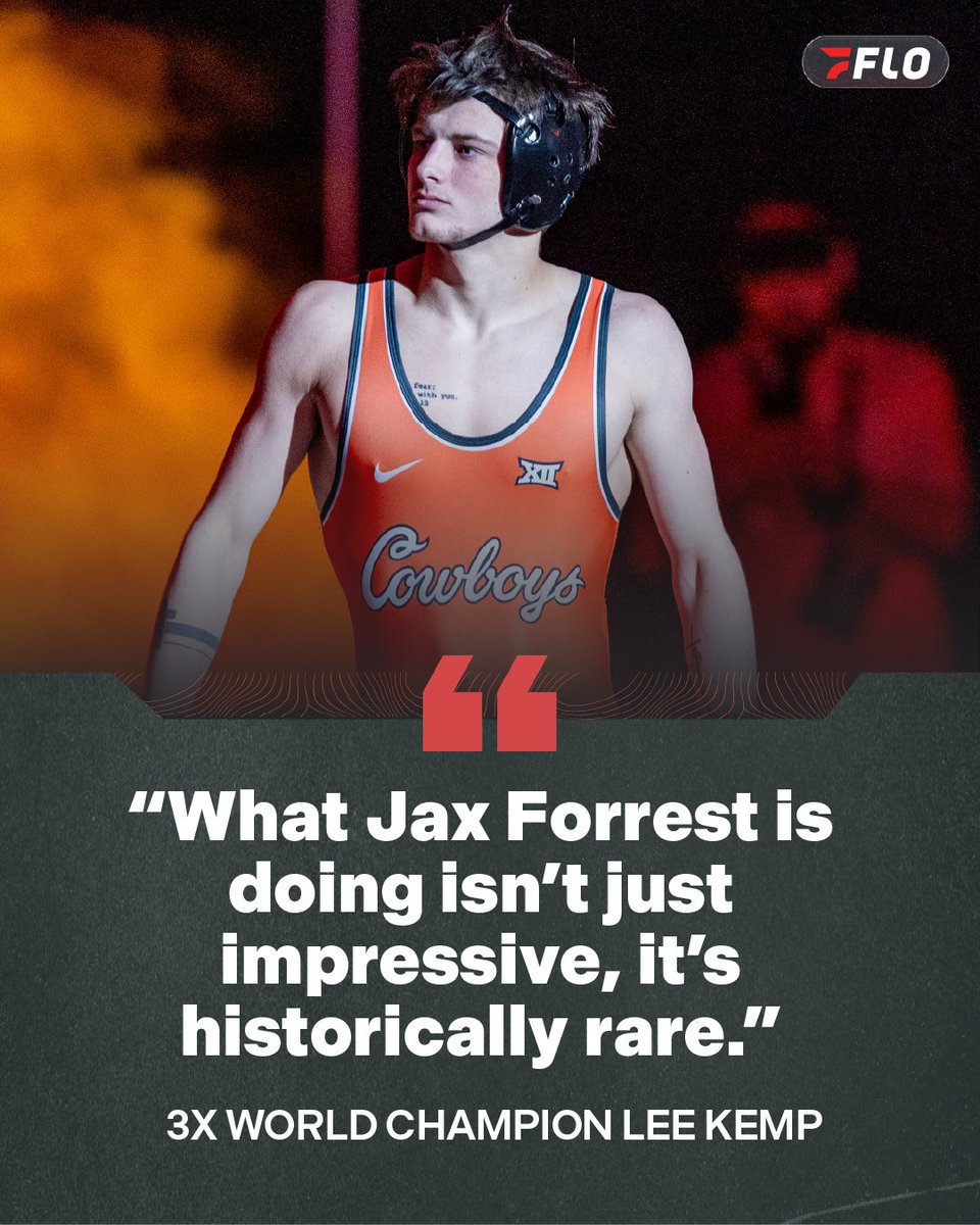 Three-time NCAA and World champion Lee Kemp offered his thoughts on Jax Forrest’s transition from Bishop McCort to Oklahoma State this season. Forrest is the top 133-pound seed at the 2026 NCAA Championships.

📸 @cowboywrestling 

NCAA coverage presented by Cliff Keen Athletic
