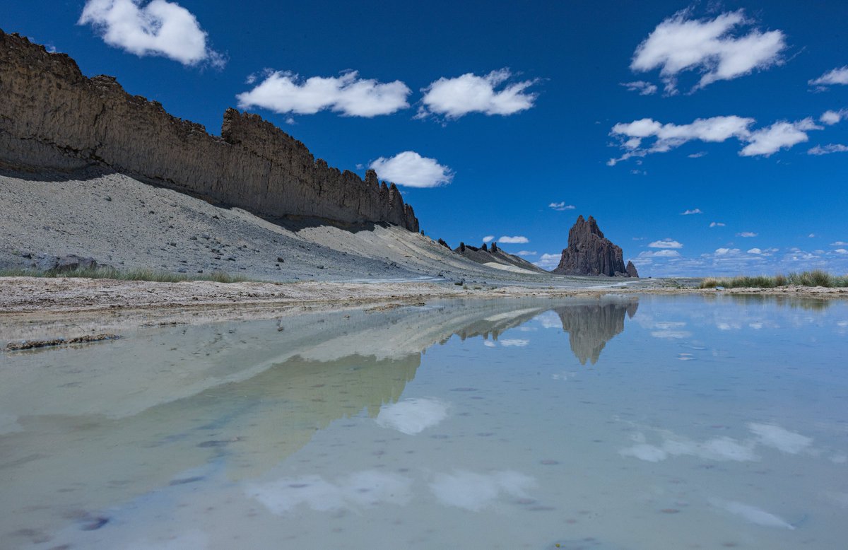 Shiprock rising from the high desert of New Mexico.