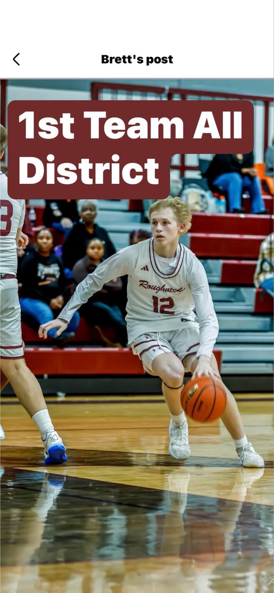 CalJester1's tweet photo. Sophomore year Basketball 1st Team All District https://t.co/AOY0t1Vqdj