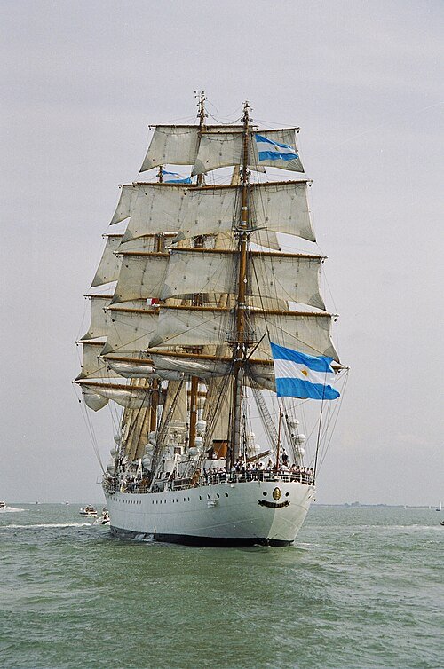 microblunder's tweet photo. @Bracesco2023 Send the ARA Libertad. Its unsinkable as It's too beautiful to fire upon. Arm it with some old Armstrong Breachloaders, and by the time it gets there, the war should be over. https://t.co/gLHzhQYsDR