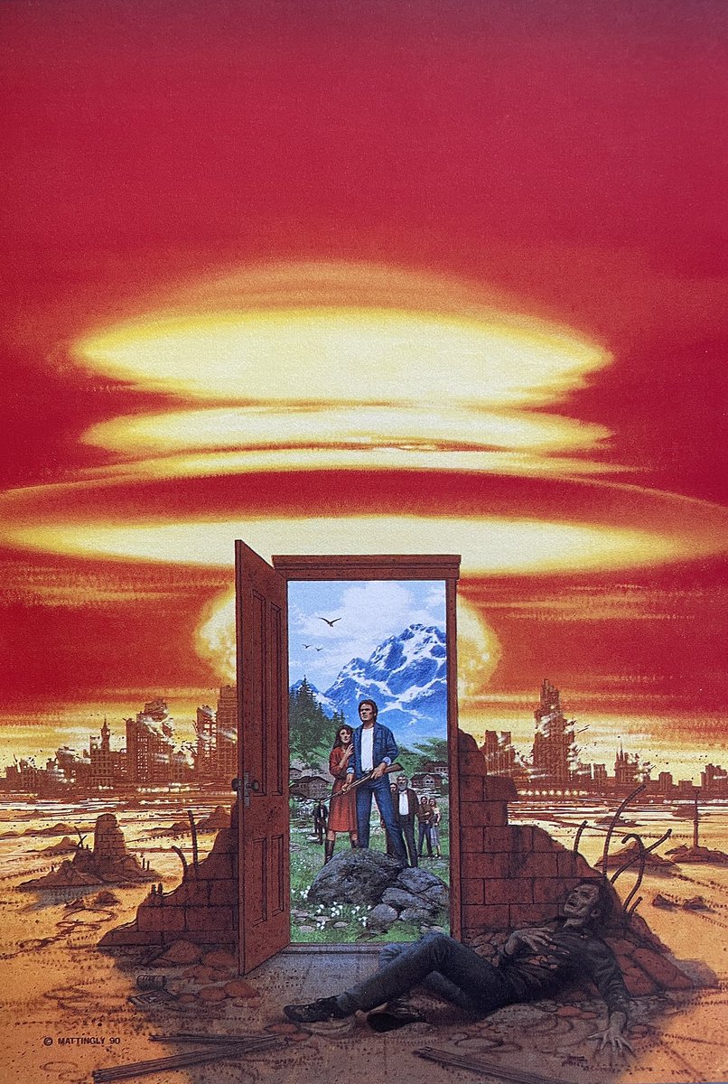 Art by David B. Mattingly for “The World Next Door" by Brad Ferguson (1990)