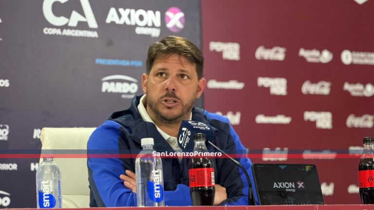 "Perdimos 5 - 2 pero la pelota la tuvo San Lorenzo" 

🎙️ Ayude en conferencia de prensa.