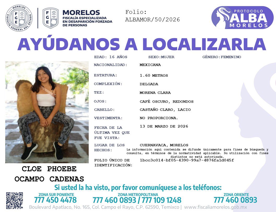 GuillermoCinta's tweet photo. En #Morelos ya es tendencia: adolescentes reportadas como desaparecidas graban video diciendo "me corrieron de casa" o "me fui voluntariamente", y niegan delito. Segunda en una semana. ¿Familiares denuncian sin saber o sin decir toda la verdad? El Protocolo Alba no es para tapar fugas voluntarias. Empero, la @Fiscalia_Mor siempre debe investigar aunque se trate de montajes. #Cuernavaca