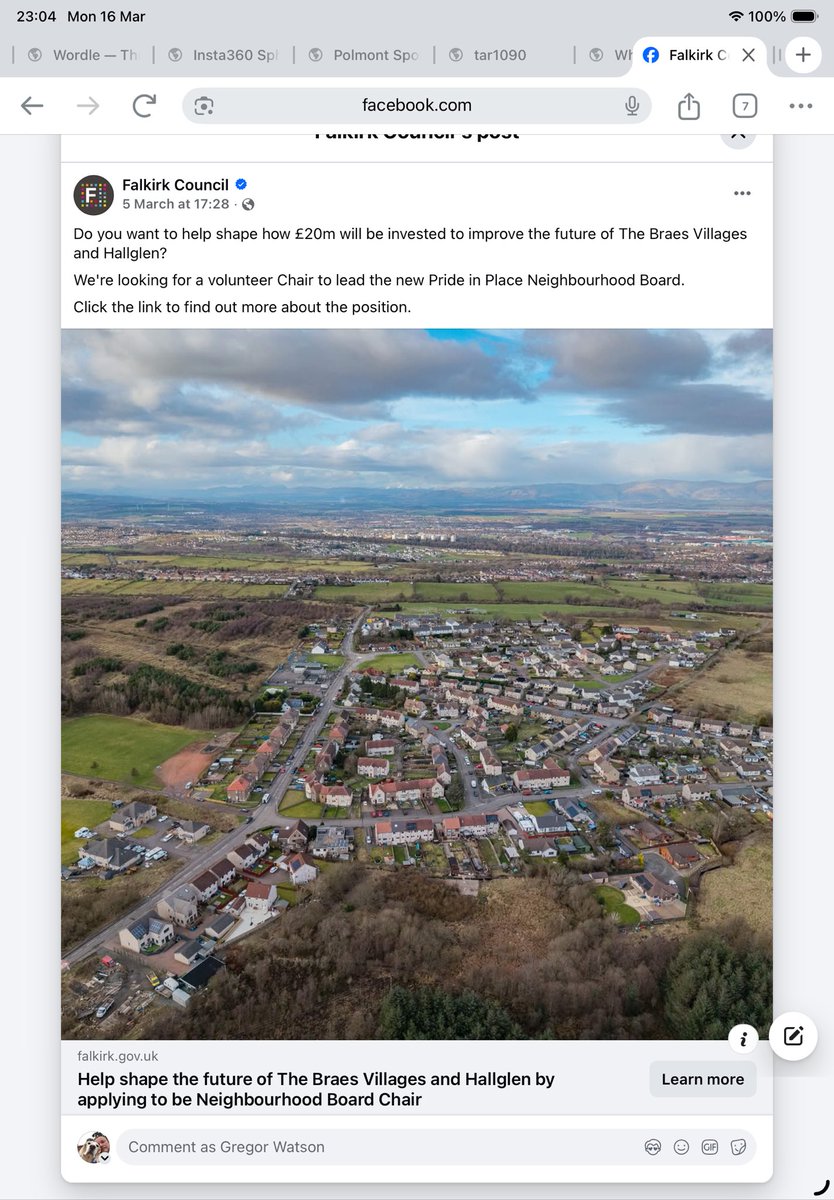 technofreakuk's tweet photo. @falkirkcouncil hiding posts from their FB feed. Let's just say they’re a wee bit iffy. Some of my clients (a lot of) who submit tenders through PCS are never successful. It’s always the same company and occasionally another local one who win on quality weighting and not cost. https://t.co/mWFkGmGMU1