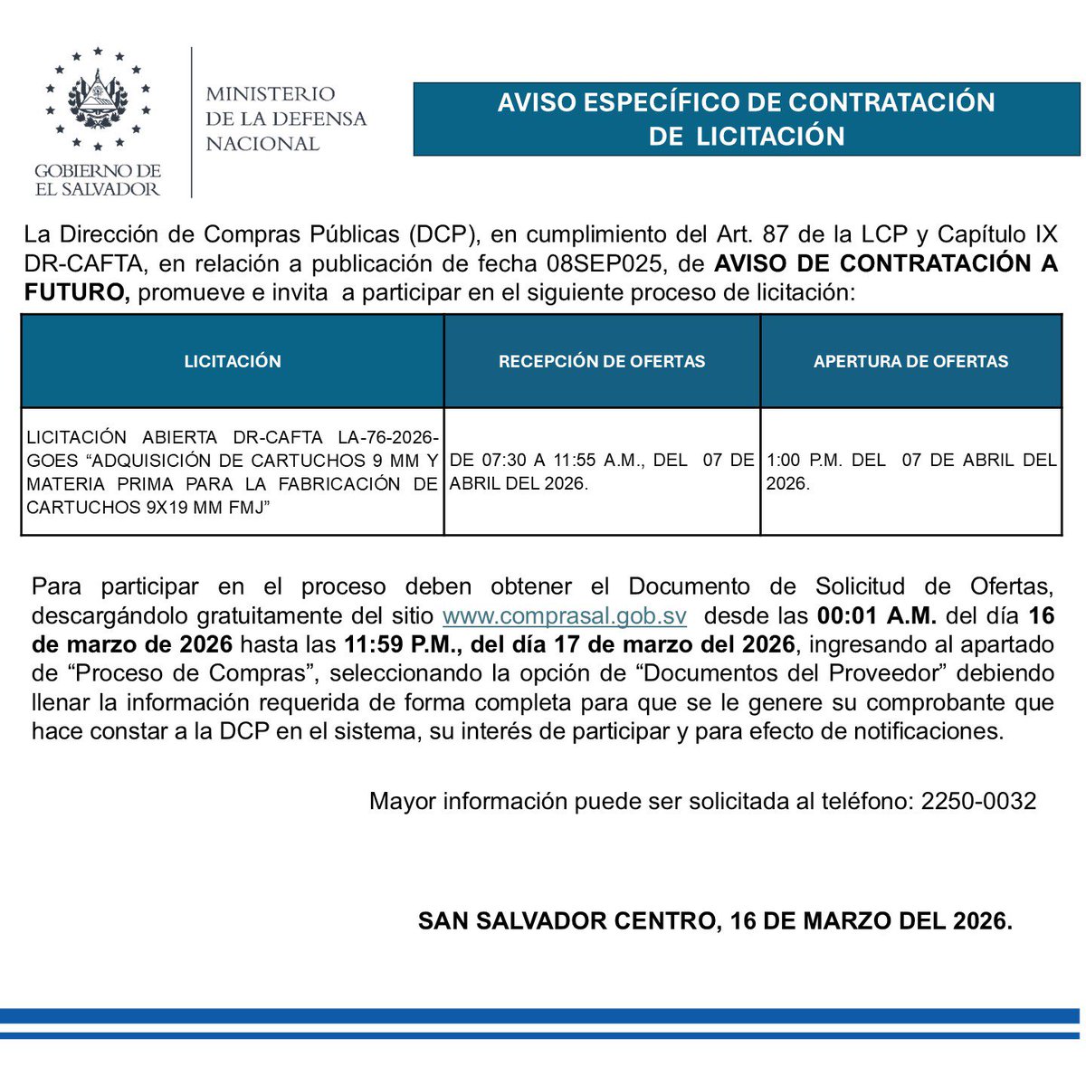 Ministerio de la Defensa Nacional tweet media