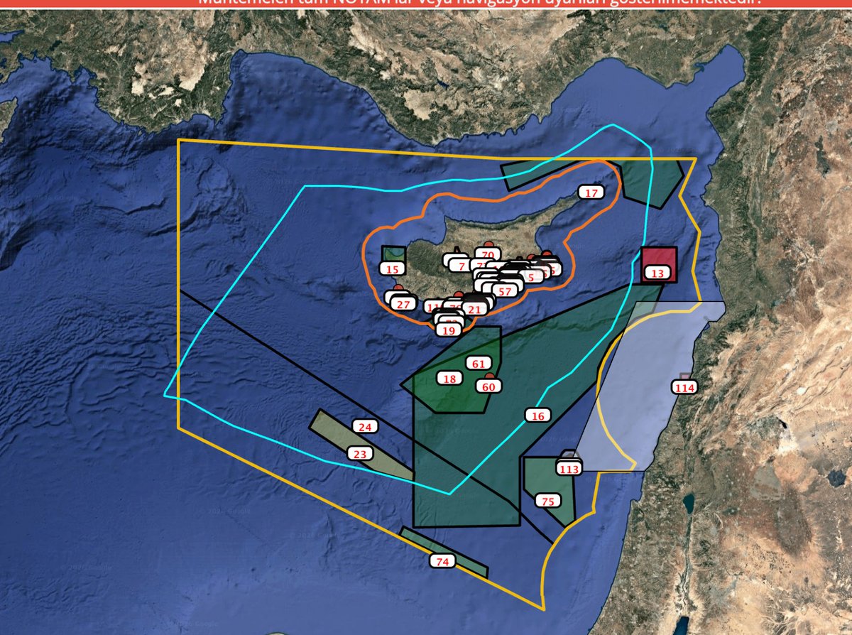ABD OPERASYONU İÇİN, KKTC HAVA SAHASINI KAPSAYAN NOTAM YAYINLAYAN RUMA KARŞI NOTAM YAYINLADIK
Güney Kıbrıs Rum Yönetimi’nin Larnaka’daki sözde Girne Etkileşimli Seyir Uyarıları ve NOTAM'lar Merkezi, KKTC ve Türkiye hava sahalarını da kapsayacak şekilde+++
